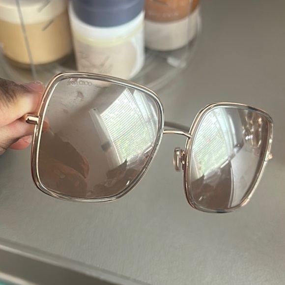 Jimmy Choo Gold Sunglasses - Picture 2 of 9
